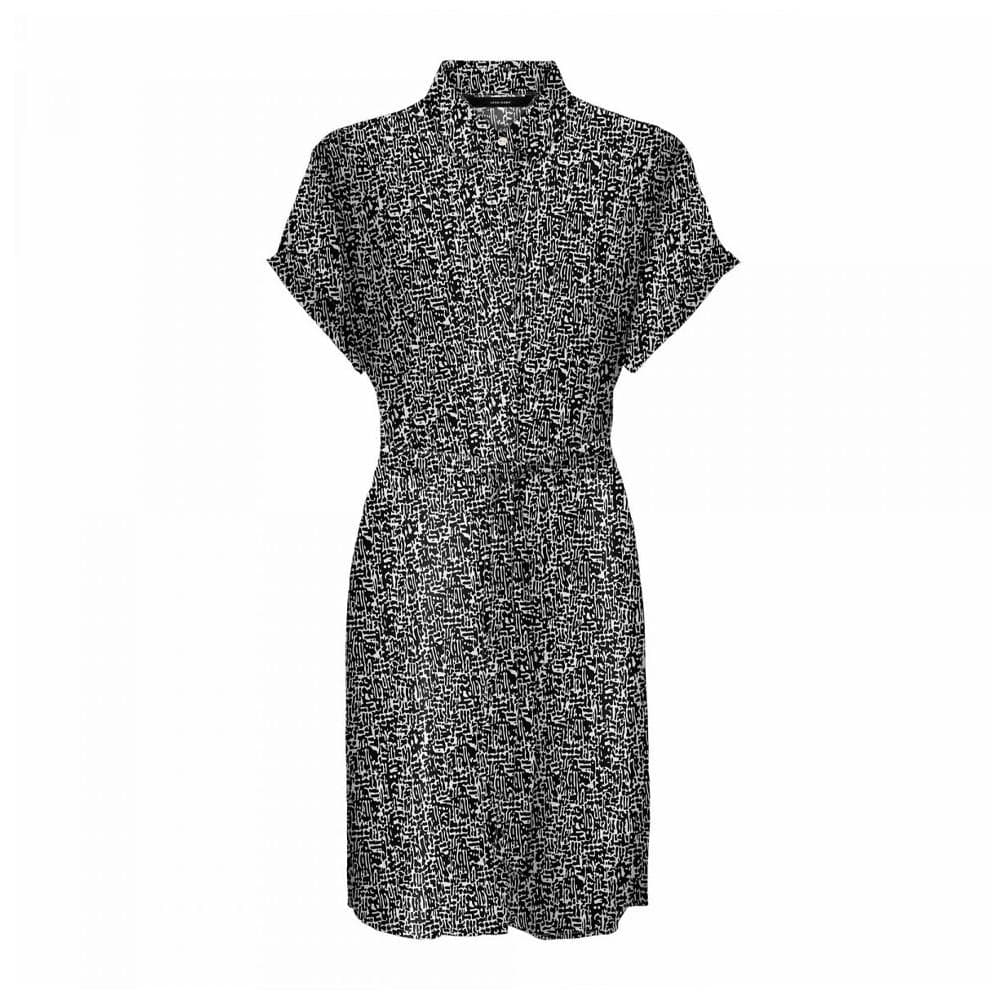 Robe Chemise Noir/Blanc Femme Vero Moda Easy 1