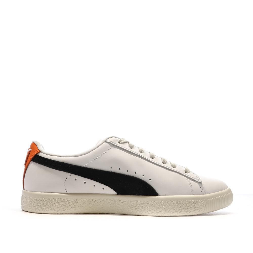 Baskets Blanches/Noires Homme Puma Clyde Base 2