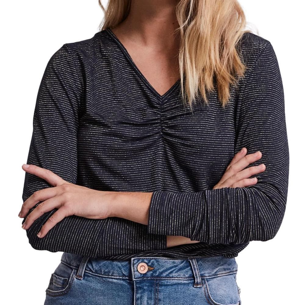 T-shirt Marine à rayures Femme Pieces Tamara 1