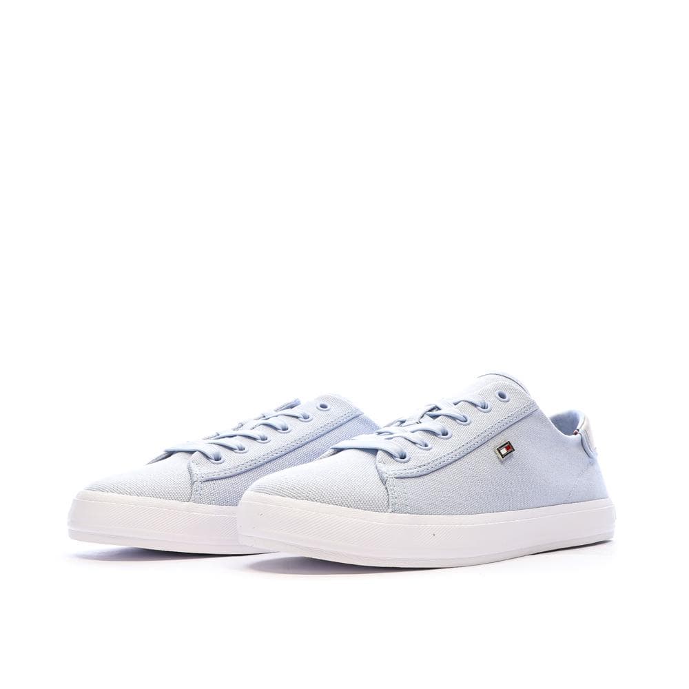 Baskets Bleu Clair Femme Tommy Hilfiger Canvas 6