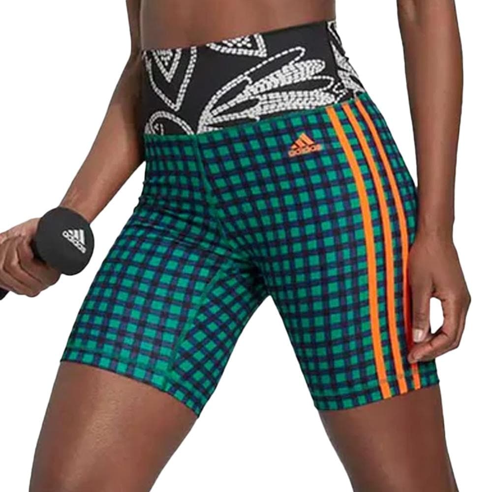 Short Vert/Noir Femme Adidas Farm 1