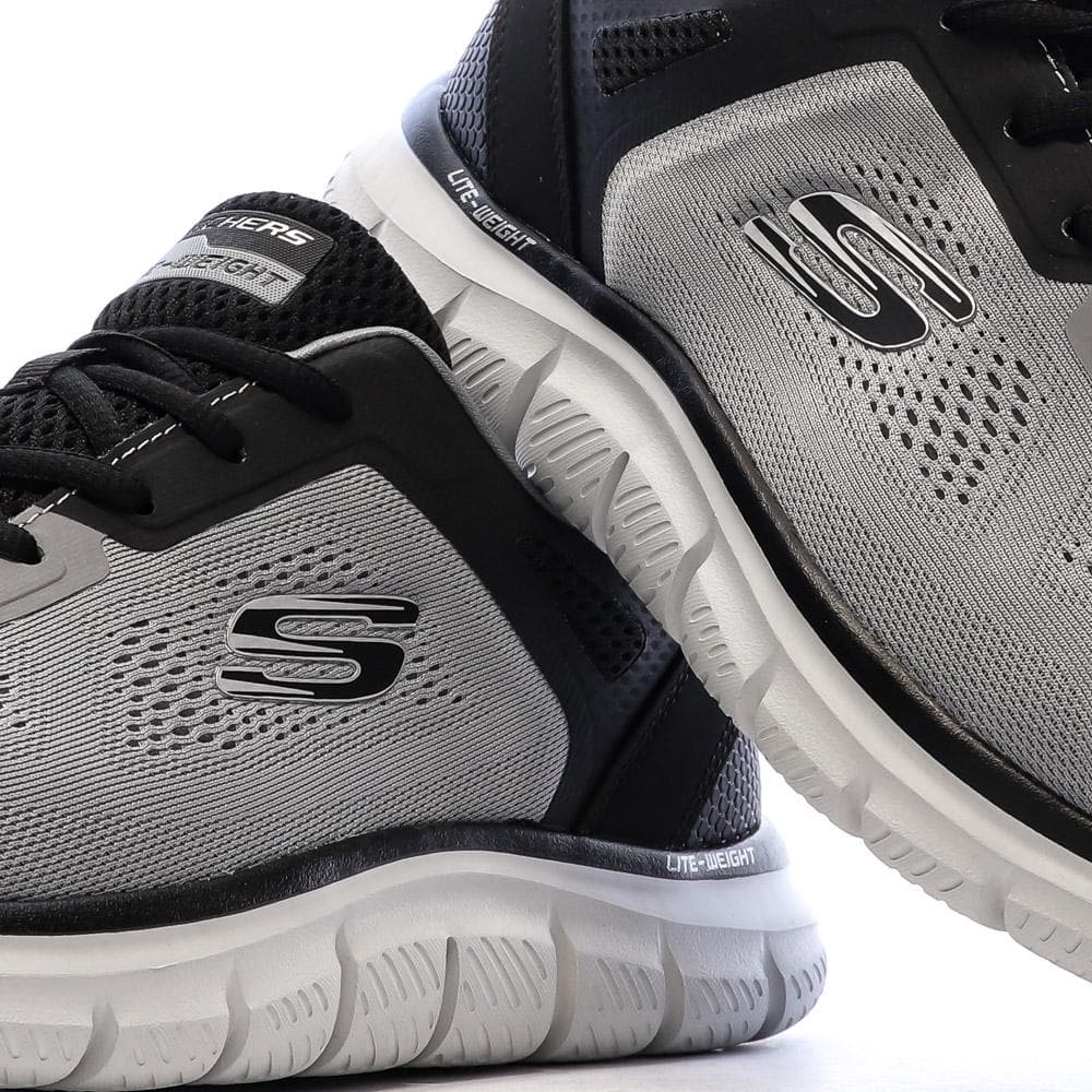 Baskets Grise Homme Skechers Track - Broader 7