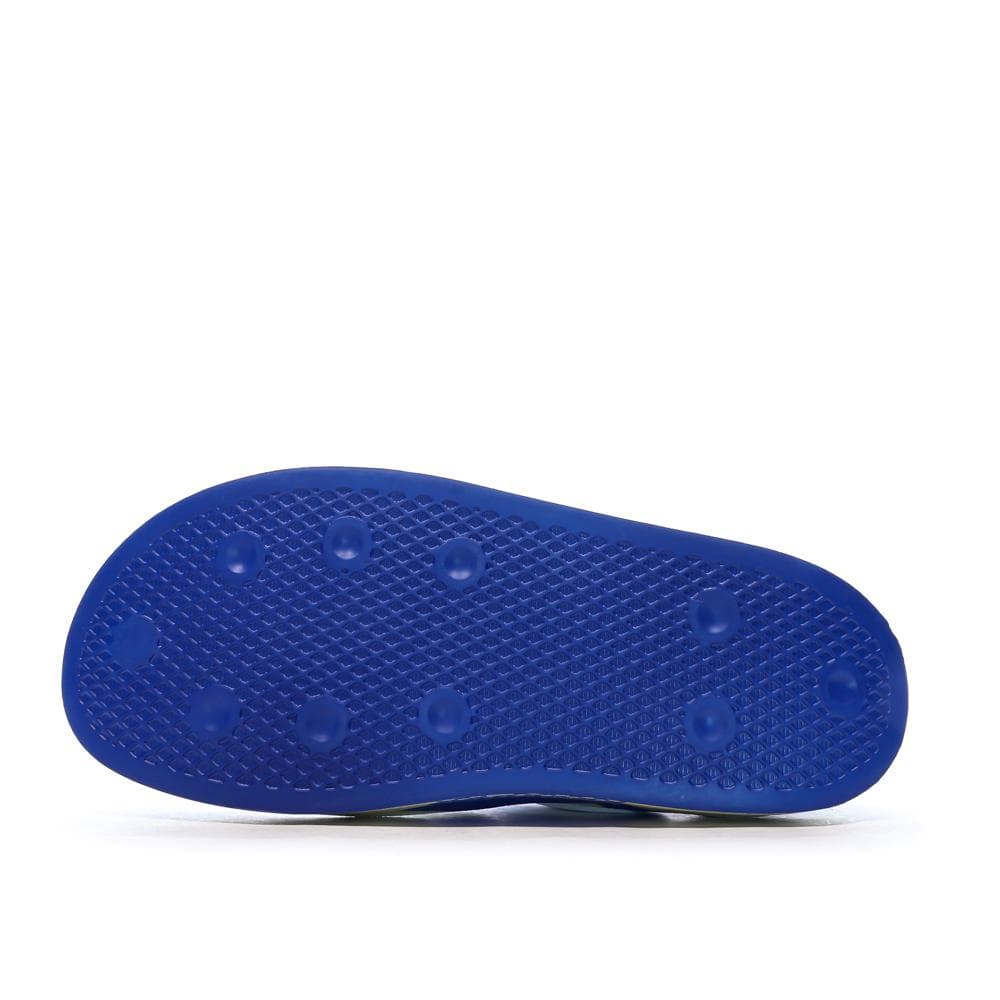 Baskets Blanches/Bleu Homme Adidas Puffylette 4