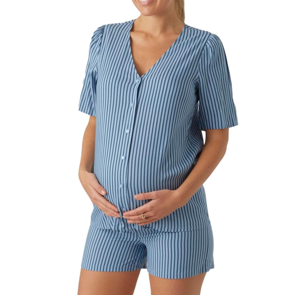 Pyjama de Grossesse Bleu Femme Mamalicious Jasmin 1