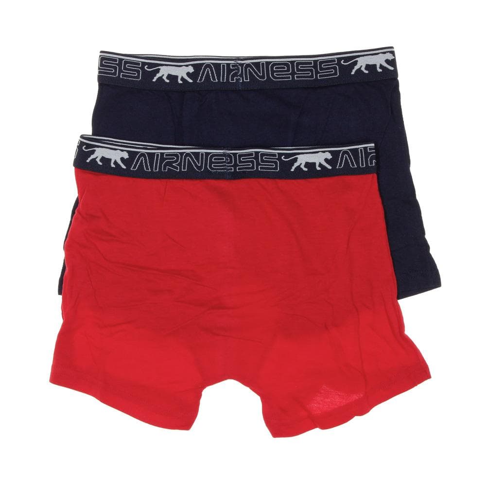 x2 Boxers Rouge/Marine Garçon Airness 3/57/132 2