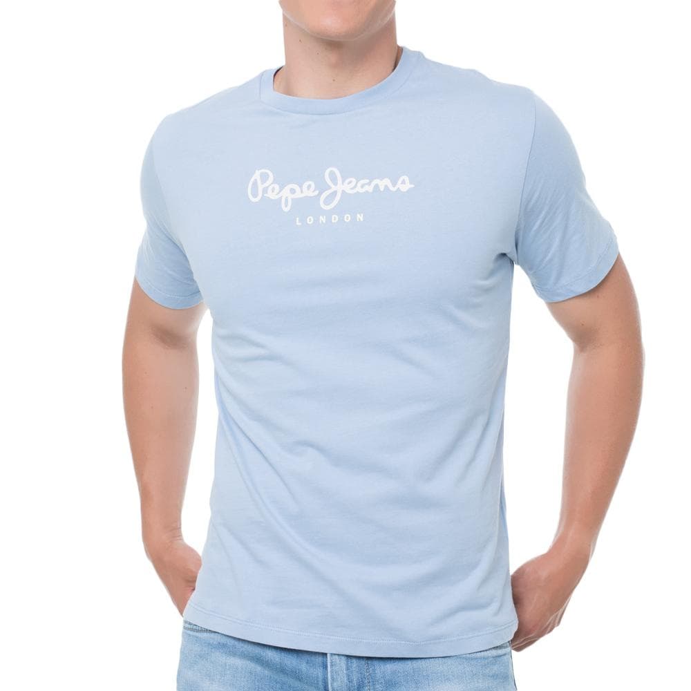 T-Shirt Bleu Clair Homme Pepe jeans Eggo 1