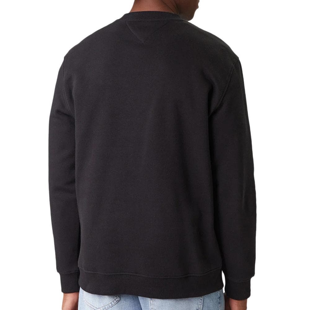 Sweat Noir Homme Tommy Hilfiger Linear Crew 2