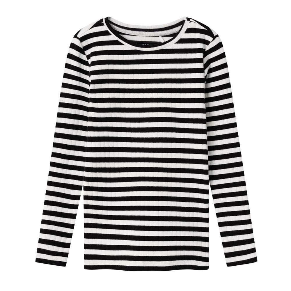 T-Shirt Manches Longues Noir/Blanc Fille Name it Fsuraja 1