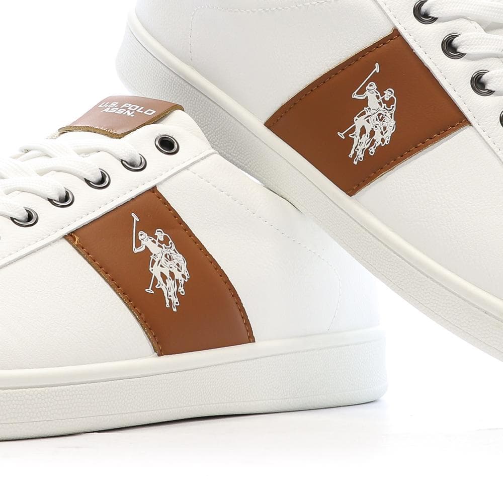 Baskets Blanches/Camel Homme US Polo ASSN High-top 7