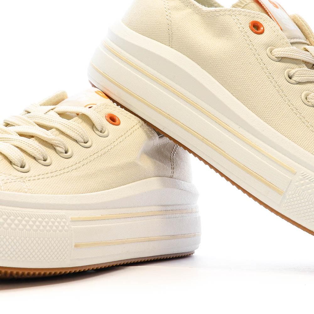Baskets Basses Beige Femme Refresh Lona 7