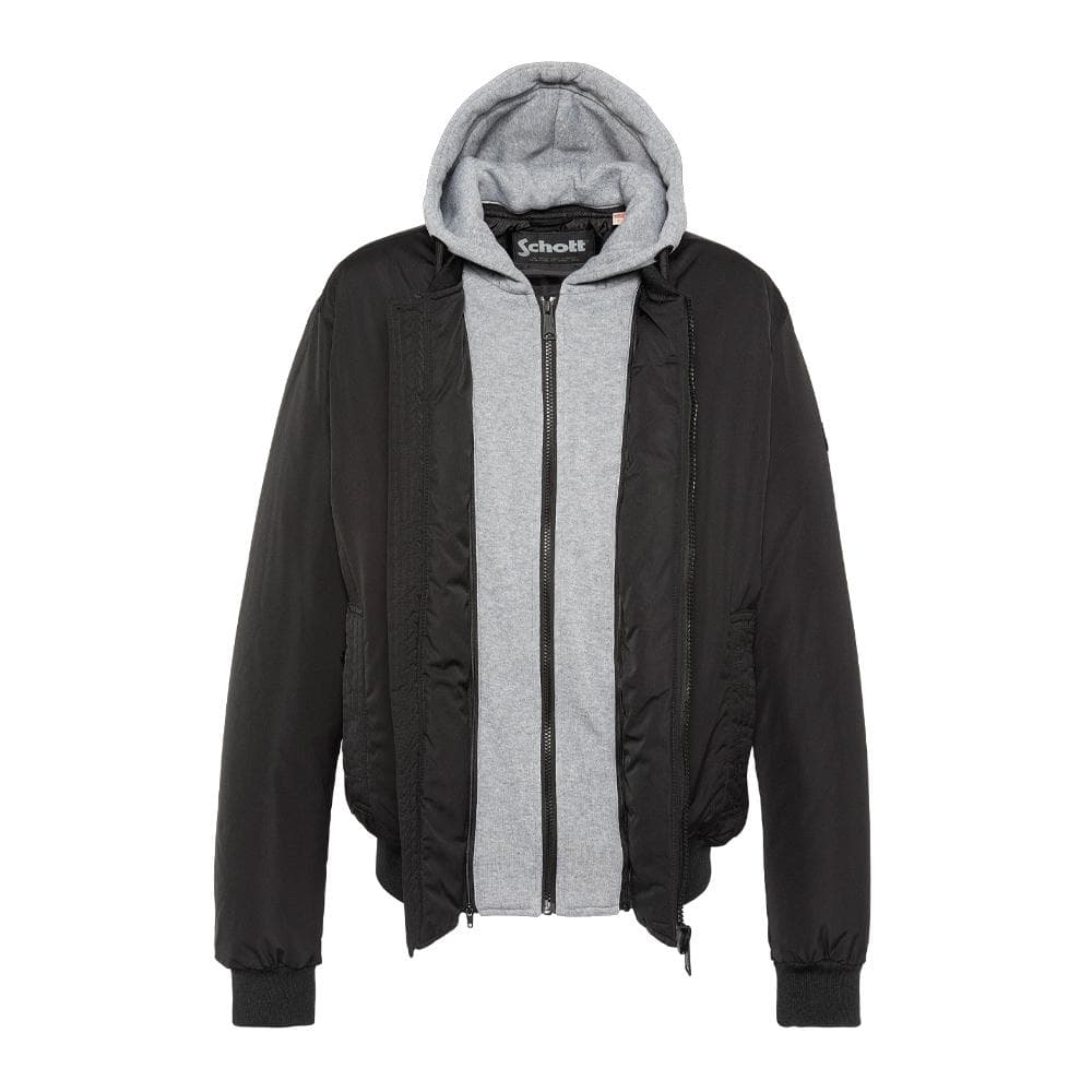 Blouson Noir Schott Pastron Amovible 3
