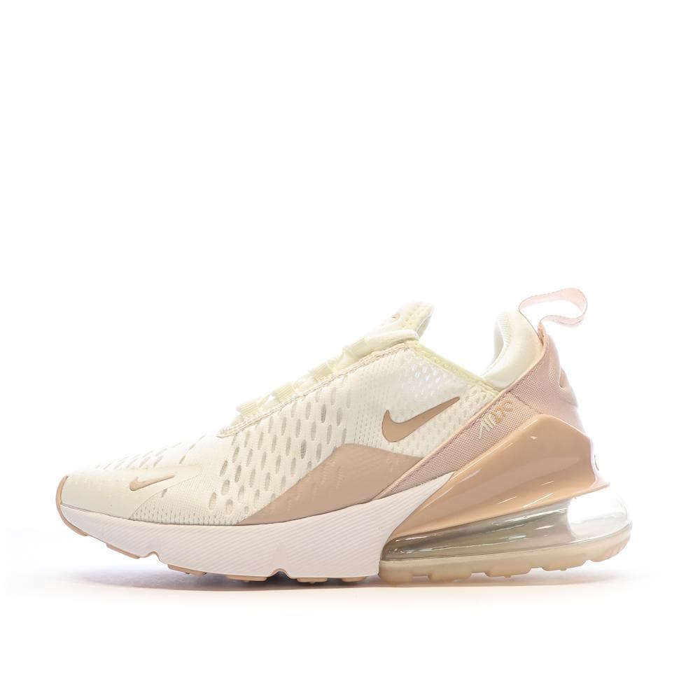 Baskets Blanches/Rose Femme Nike Air Max 270 1