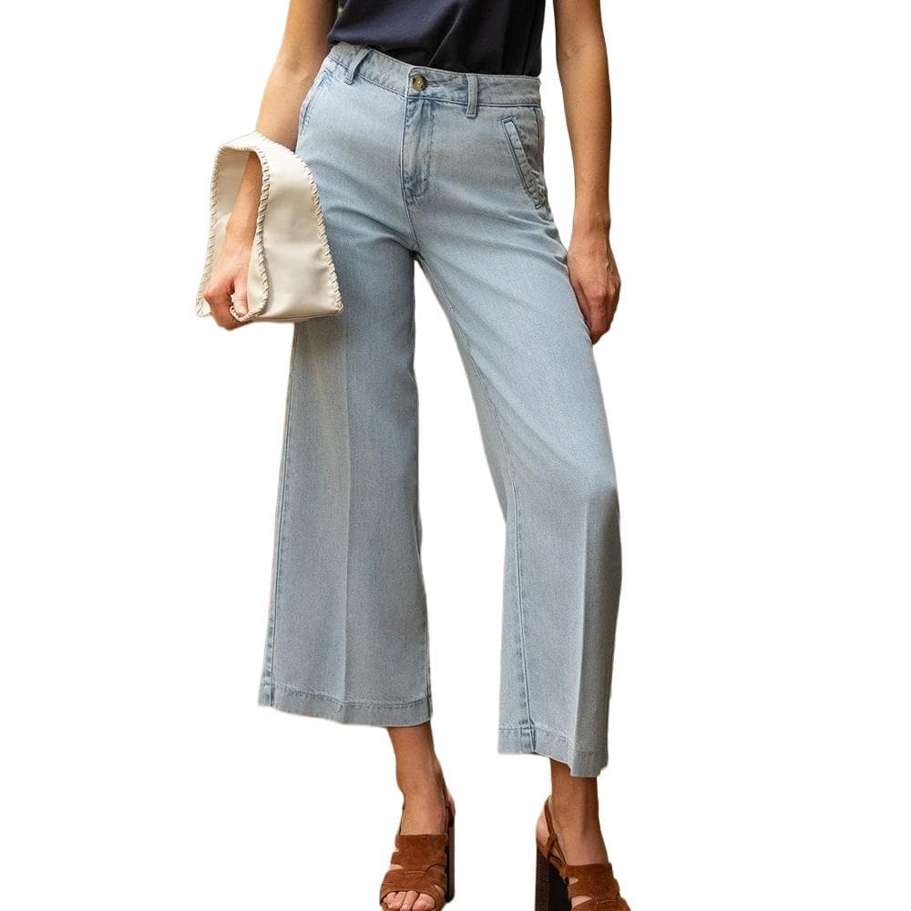 Jean Wide Bleu Femme Oraije Eleonorette 1