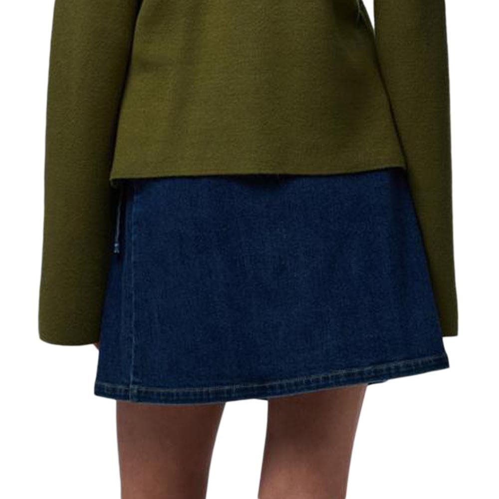 Jupe en jean Bleu Femme Pieces Flora 2