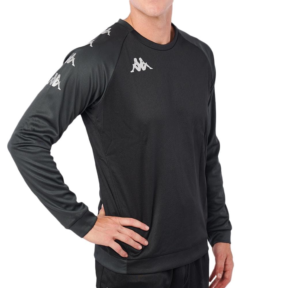 Sweat Training Noir Homme Kappa Parme 1