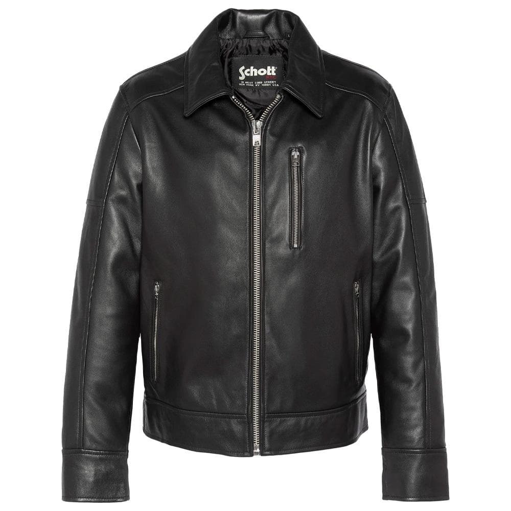 Blouson Noir Homme Schott LCADAM 3