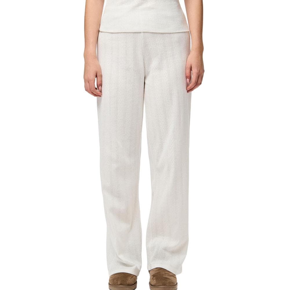 Pantalon de pyjama Blanc Femme Pièces Pointelle 1