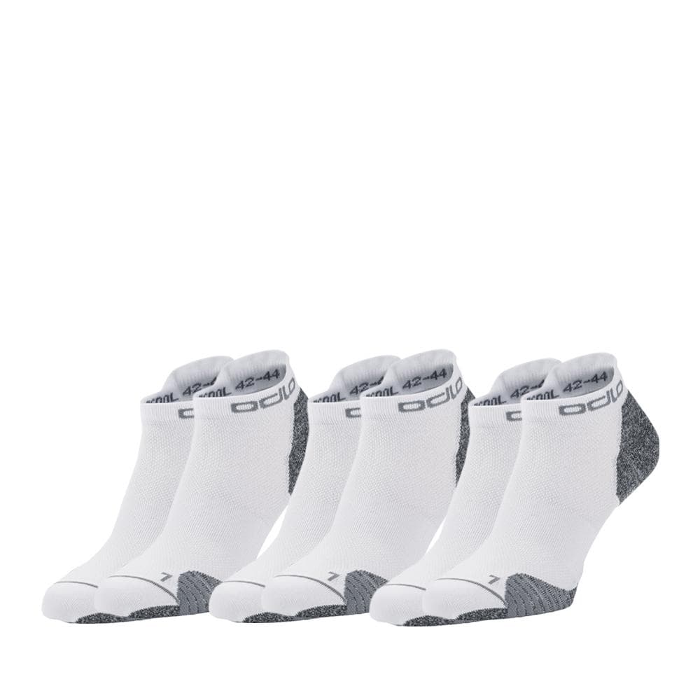 X3 Paires de Chaussettes Blanches Mixte Odlo Run 3 1