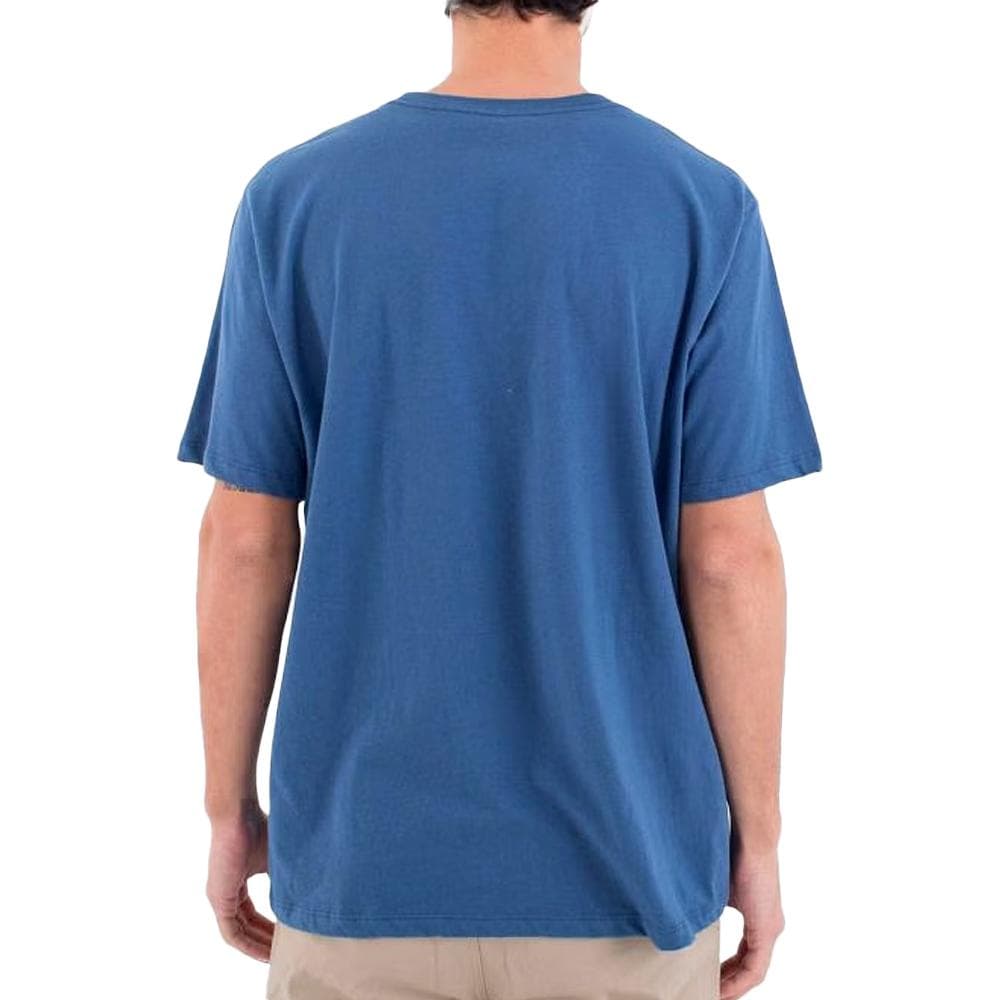 T-shirt Bleu Homme Hurley Waxed 2