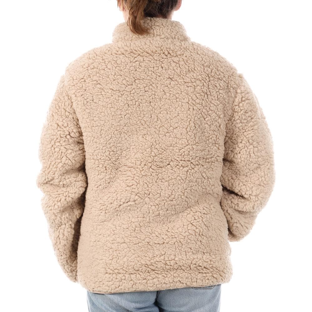 Veste Sherpa Beige Femme Full Compagnie des Amériques Zip 2