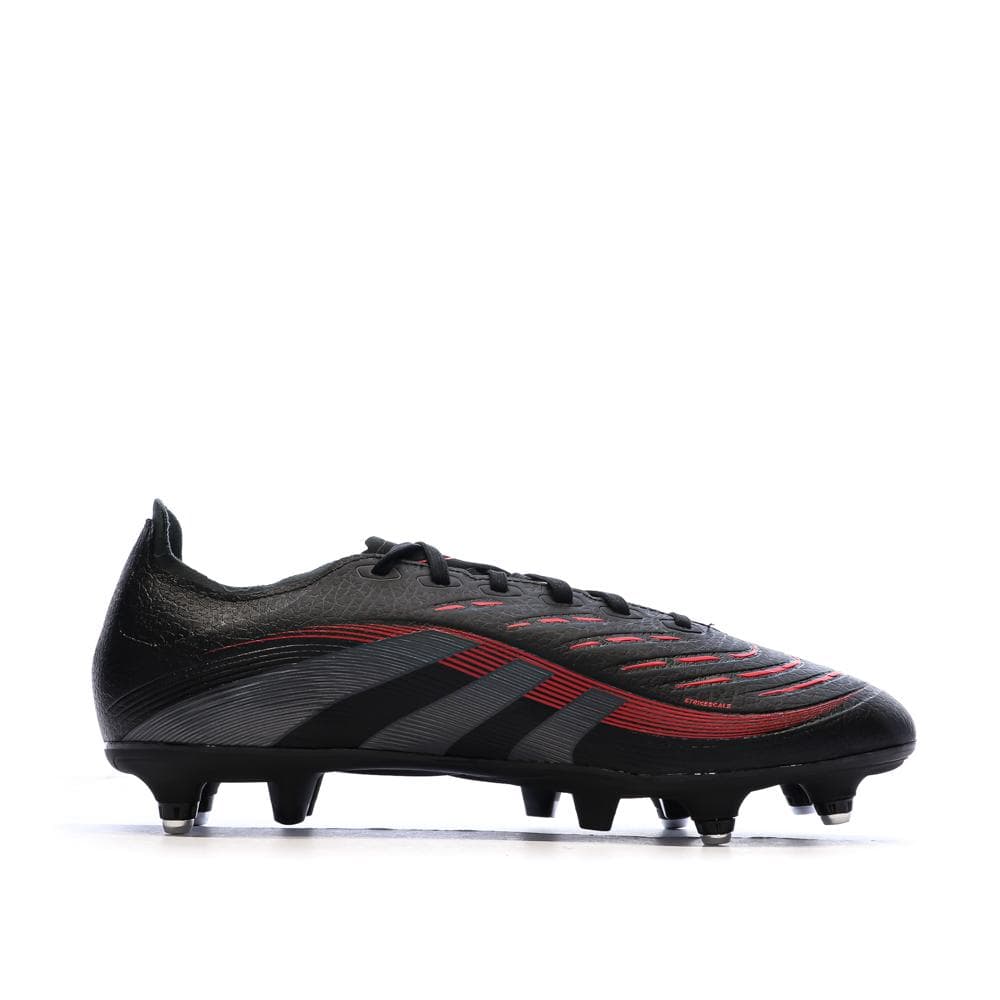 Chaussures de Foot Noir/Rouge Homme Adidas Predator League SG 2