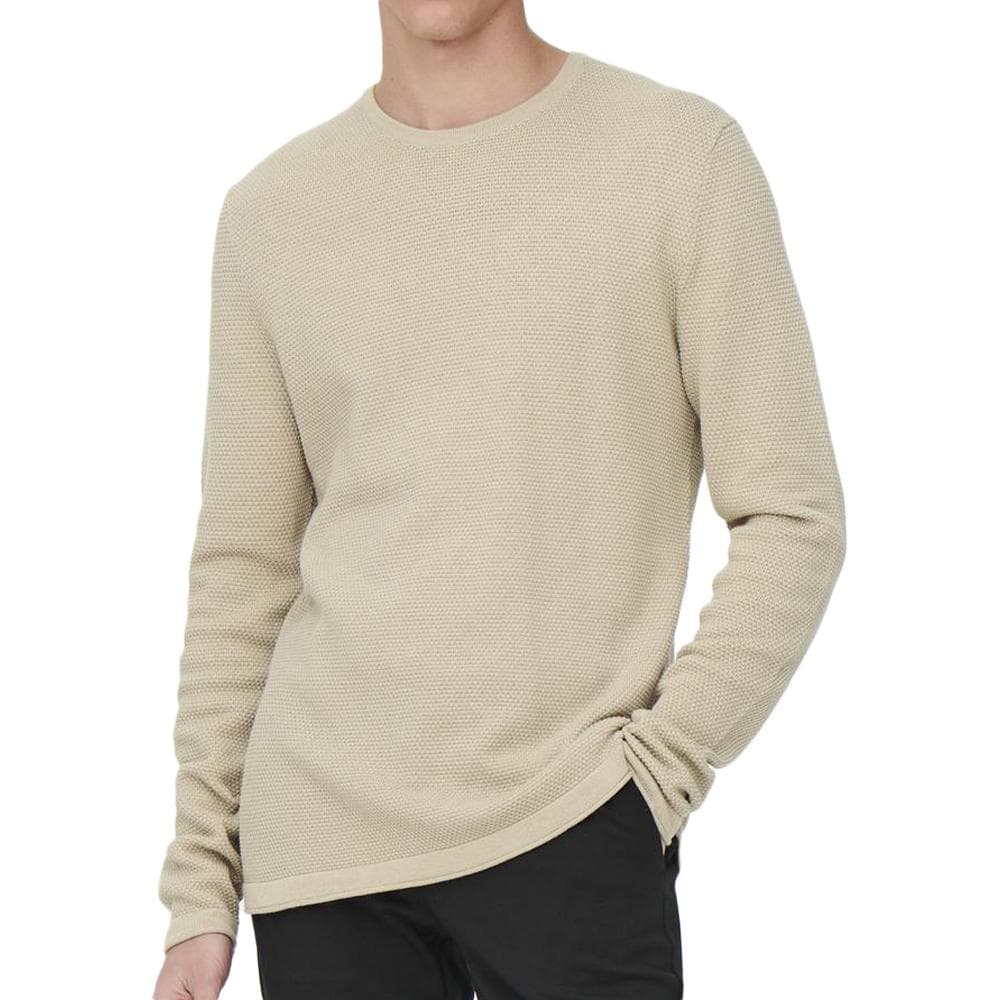 Pull Beige Homme Only & Sons Spanter 1