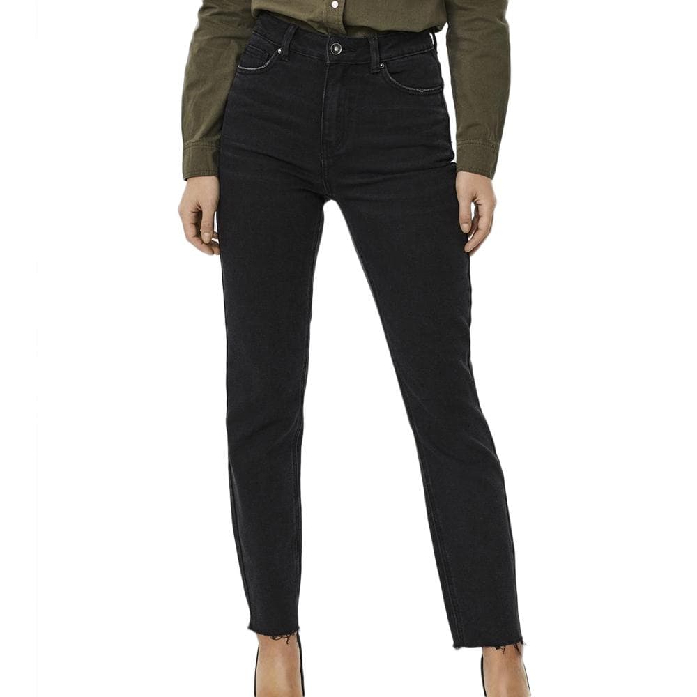 Jean Taille Haute Noir Femme Vero Moda Cut 10247008 1