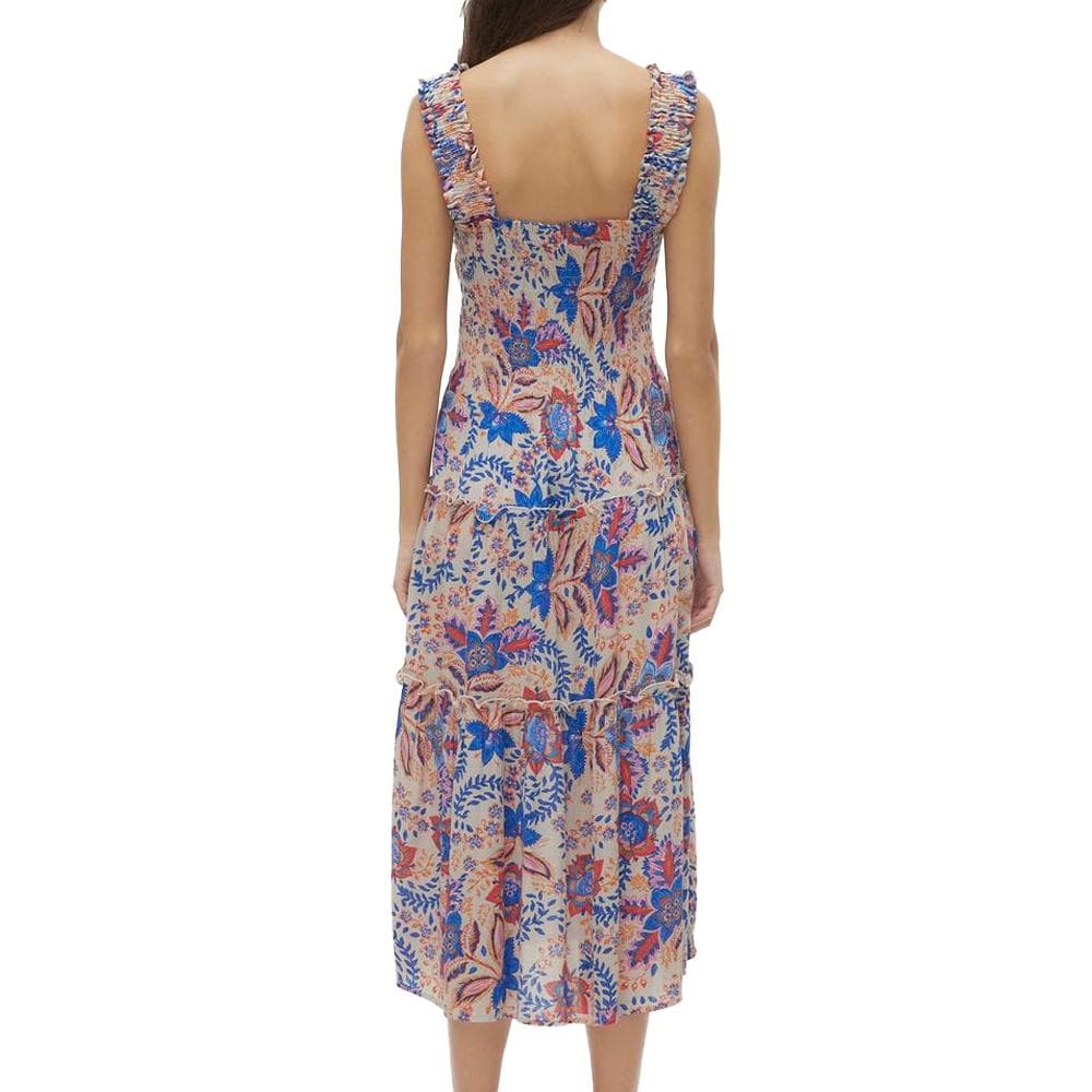 Robe Bleu/Beige/Rose Femme Vero Moda Menny 2