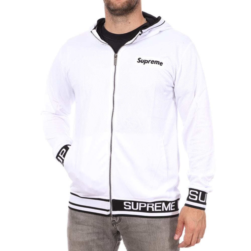 Veste de survêtement Blanche Homme Supreme Grip Shadow 1