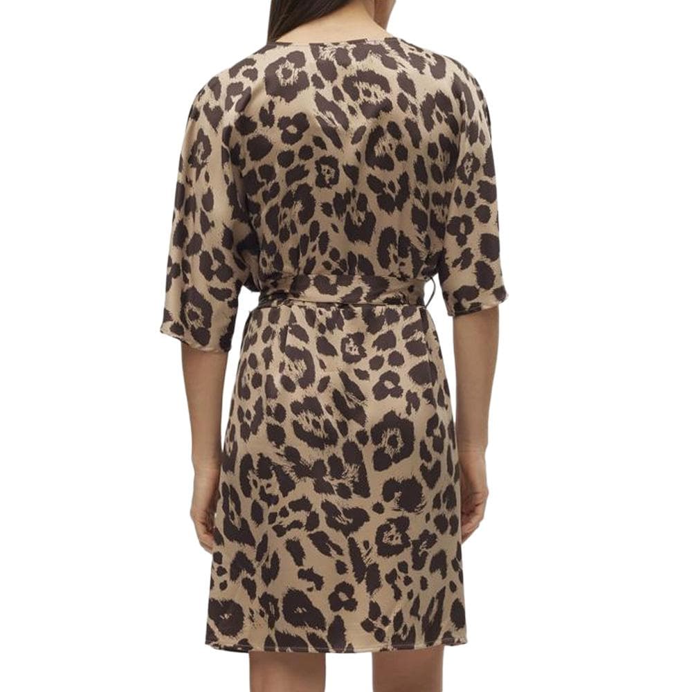 Robe Marron Léopard Femme Vero Moda Merle 2