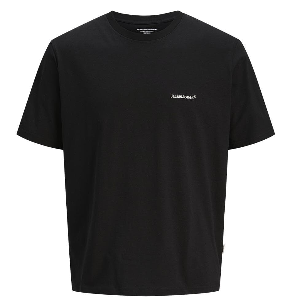 T-Shirt Noir/Jaune Homme Jack & Jones Back 3