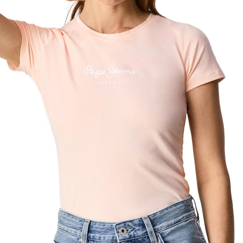 T-shirt Rose Femme Pepe Jeans New Virginia 1