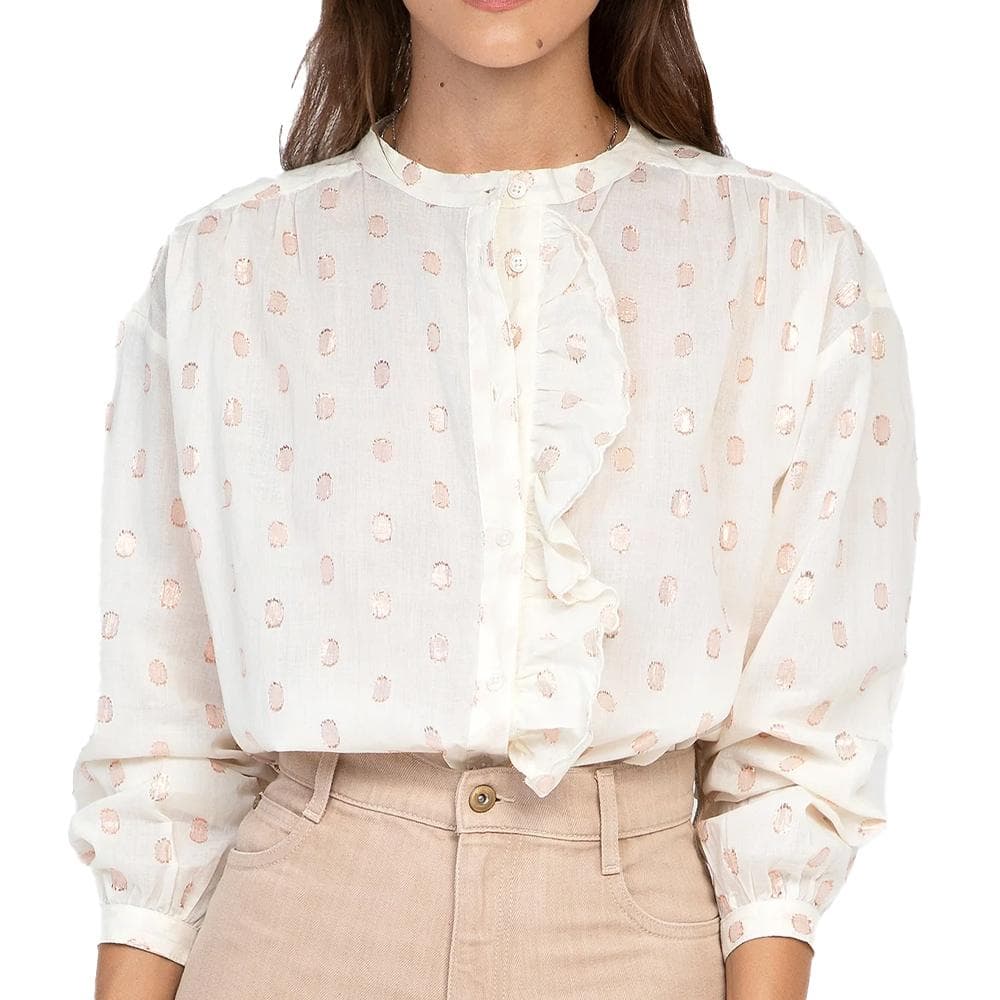Chemise Ecru/Rose Femme An'ge Ambre 1