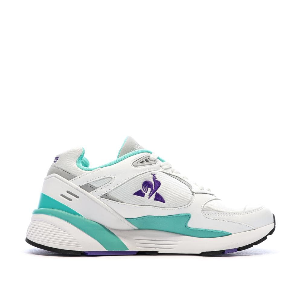 Baskets Blanche/Verte/Violet Homme Le Coq Sportif Lcs R1100 Nineties 2