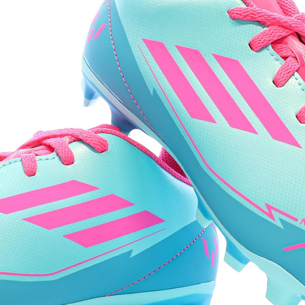Chaussures de football Turquoises/Roses Enfant Adidas F50 Club 7