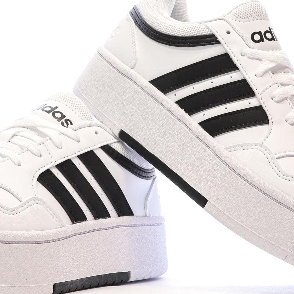Baskets Blanches/Noires Femme Adidas Hoops 3.0 7