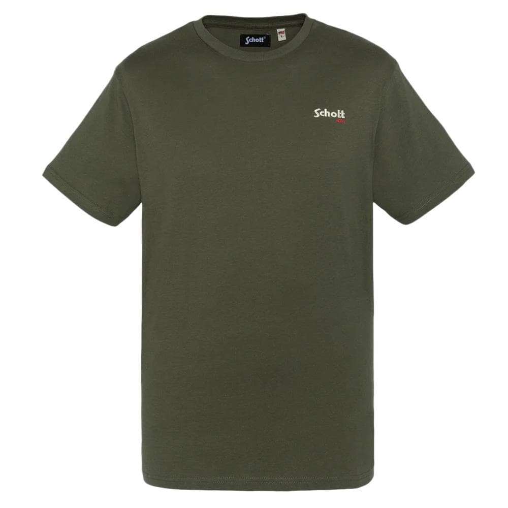 T-shirt Kaki Homme Schott Brode 1