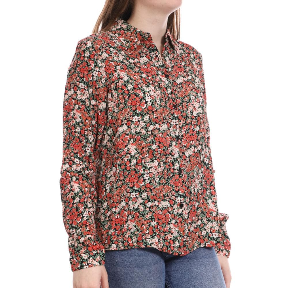 Chemise à fleurs Rouge Femme Vila Kulas 1