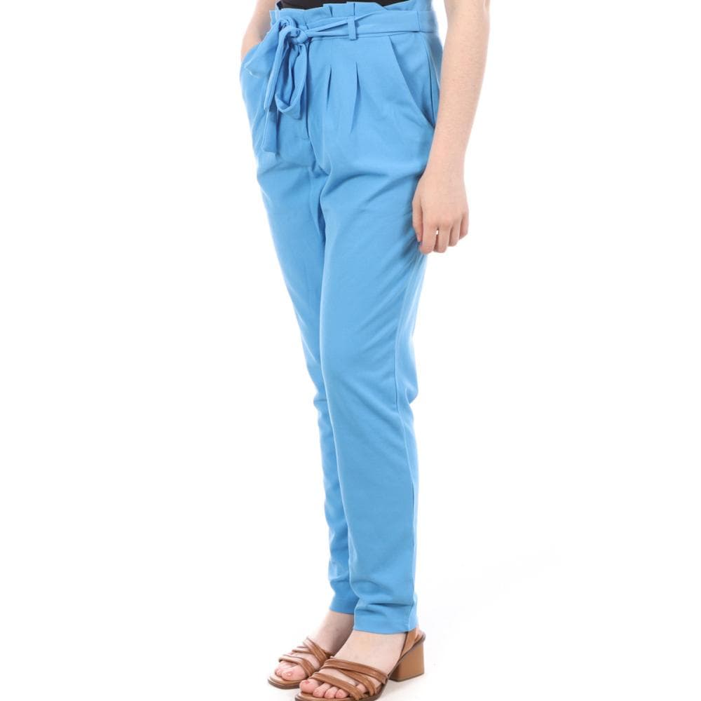 Pantalon Fluide Bleu Femme JDY Tanja 1