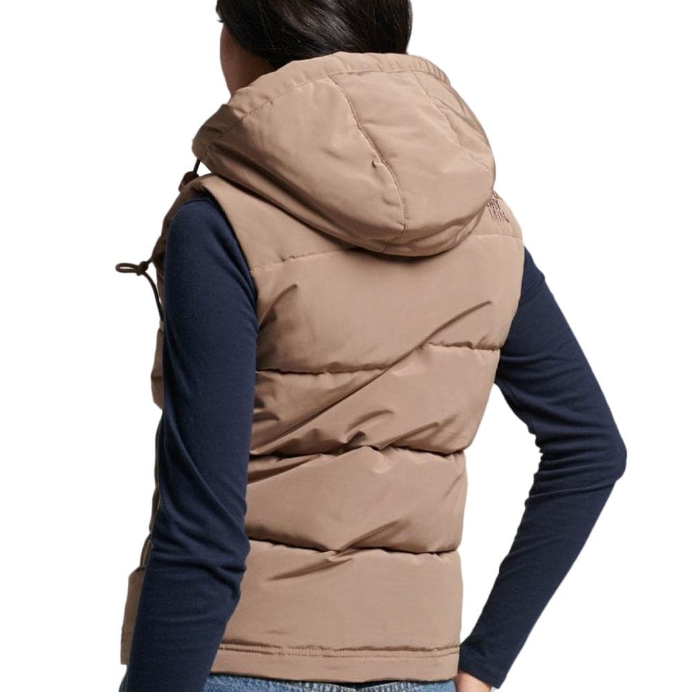 Doudoune sans manche Marron Femme Superdry Everest 2