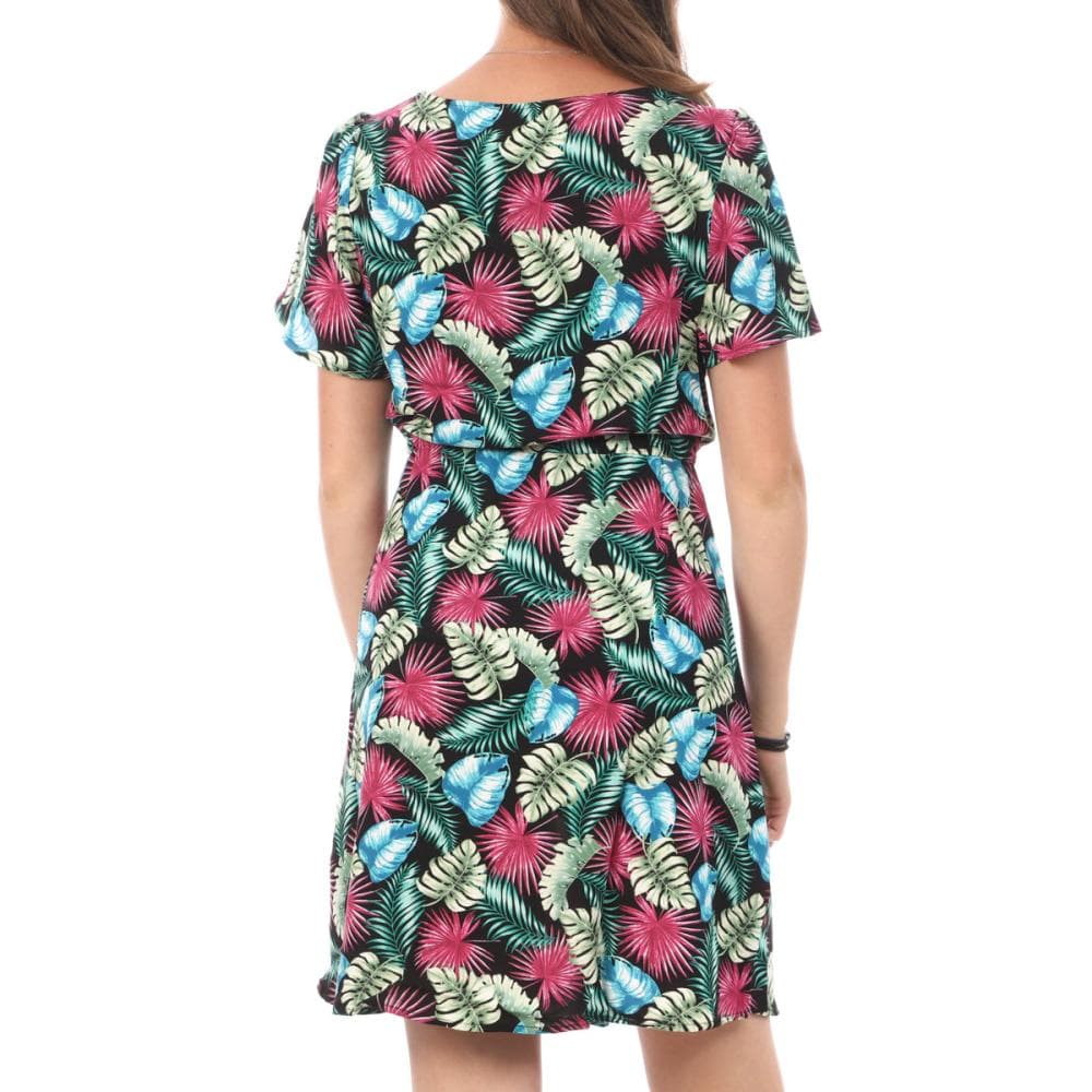Robe Noire à fleurs Femme Vero Moda Easy 10286751 2