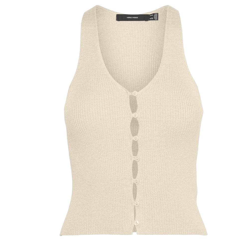 Top Ecru Femme Vero Moda Gold 2