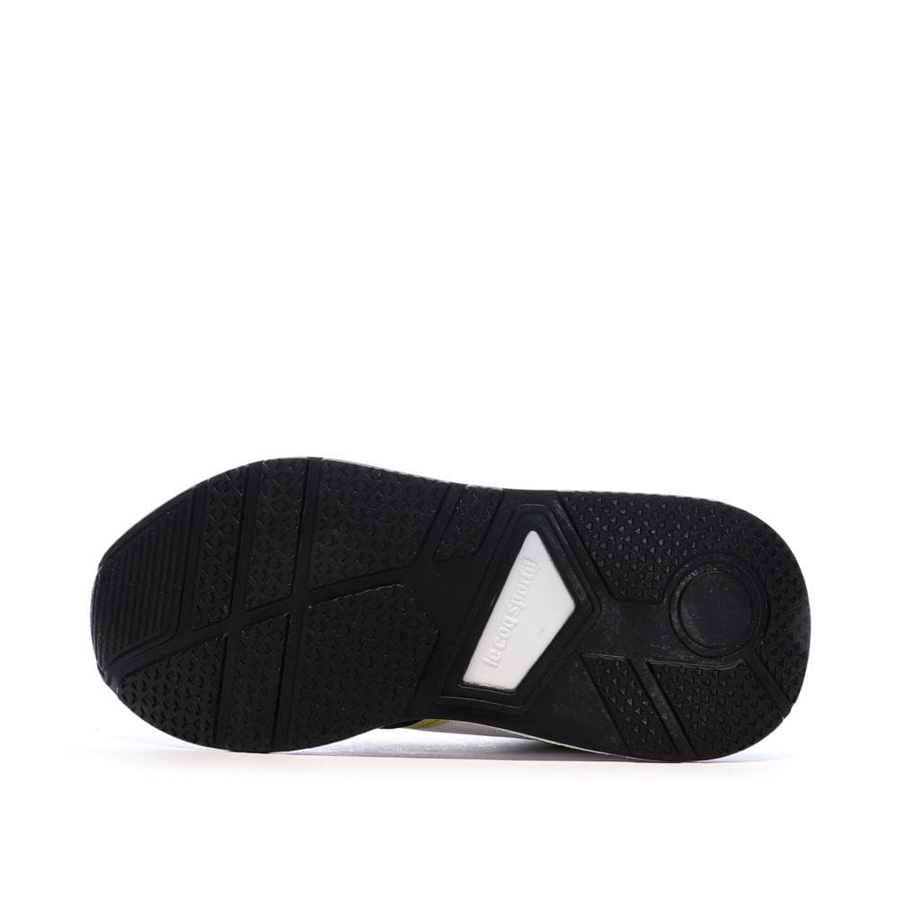 Baskets Blanc/Noir/Jaune Garçon Le Coq Sportif R500 5