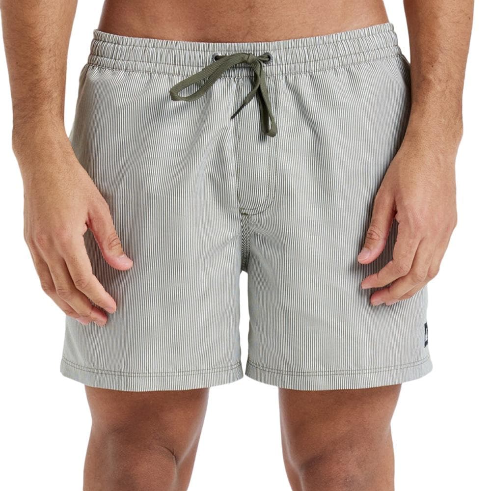 Short de bain Kaki Homme Quiksilver Deluxe 15 1