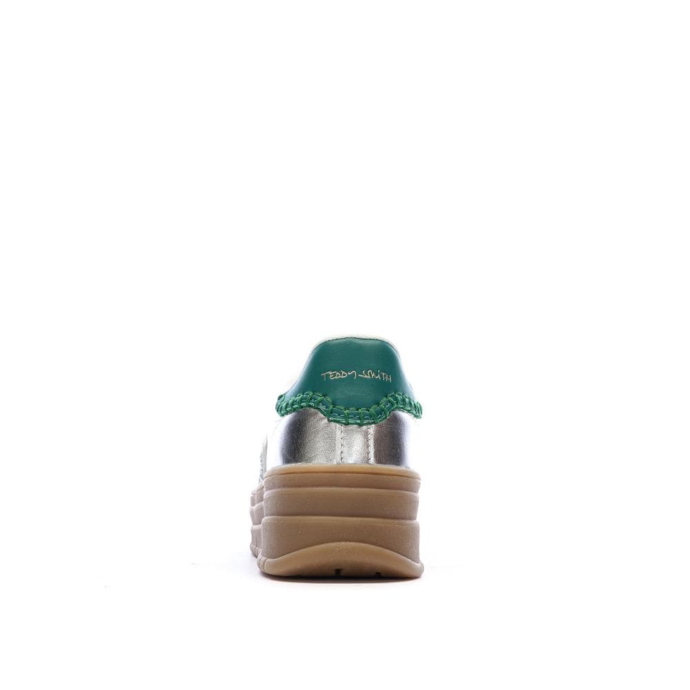 Baskets Argent /Vert Femme Teddy Smith Sneakers 120305 3