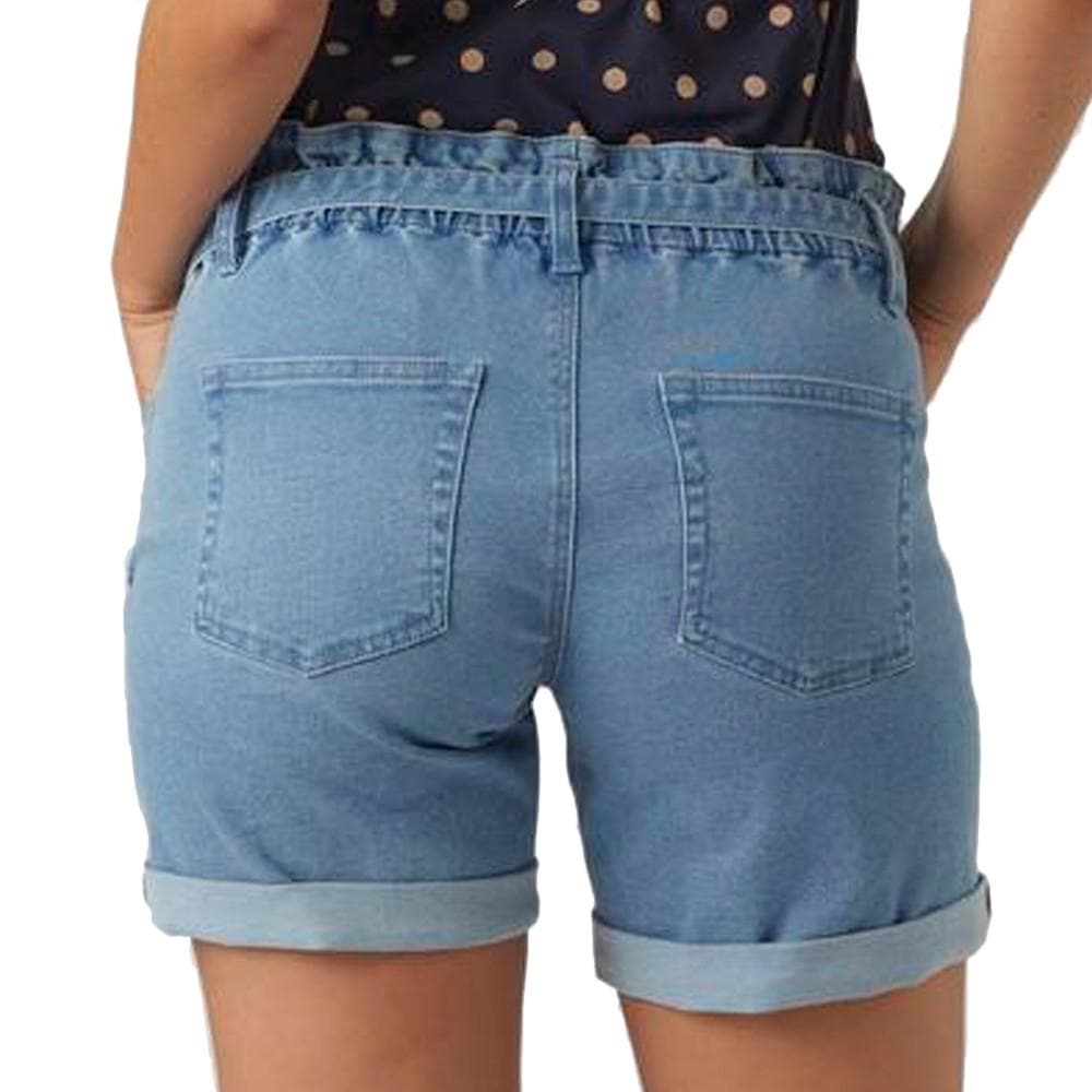 Short de Grossesse Bleu Femme Mamalicious Belted 2