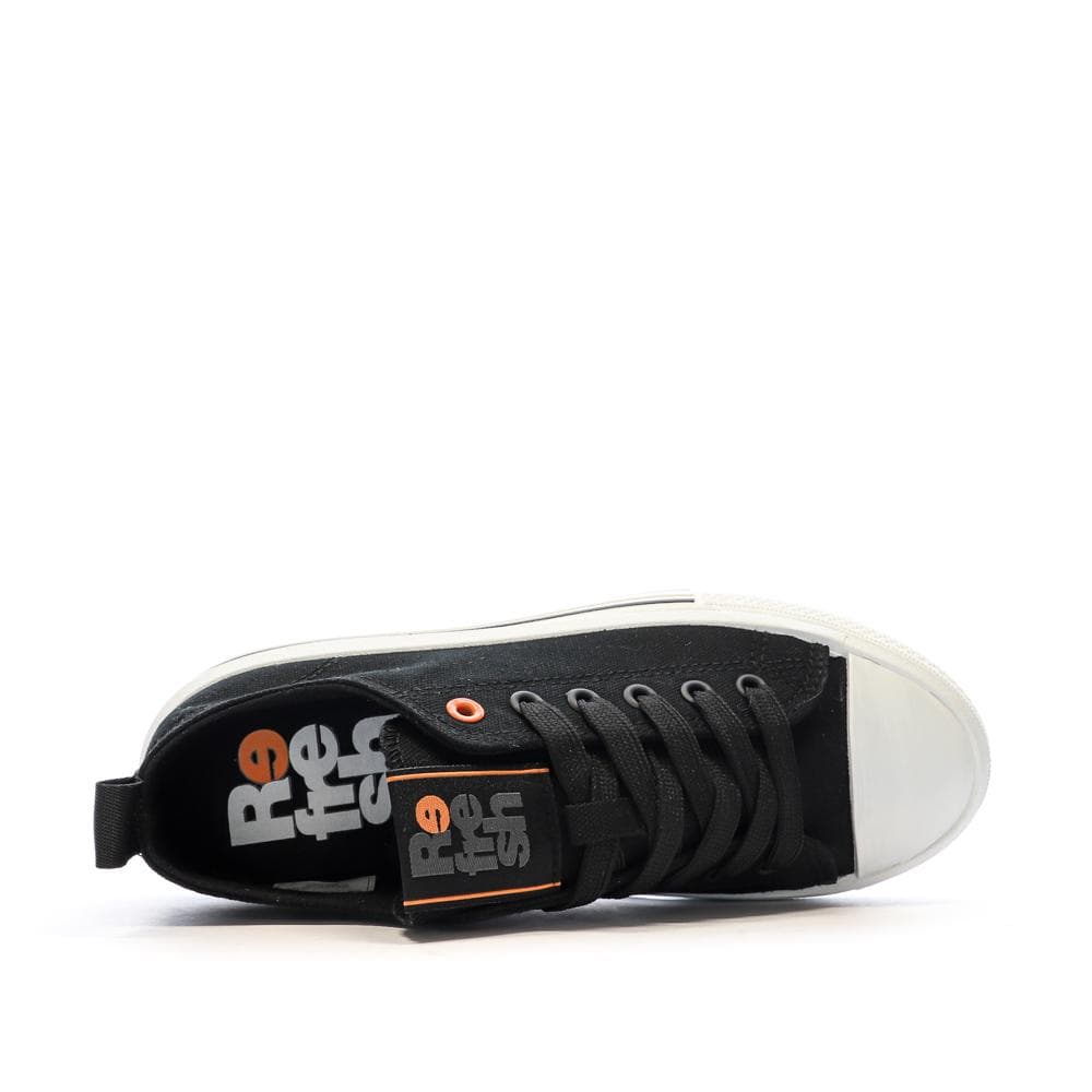 Baskets Basses Noires Femme Refresh Lona 4
