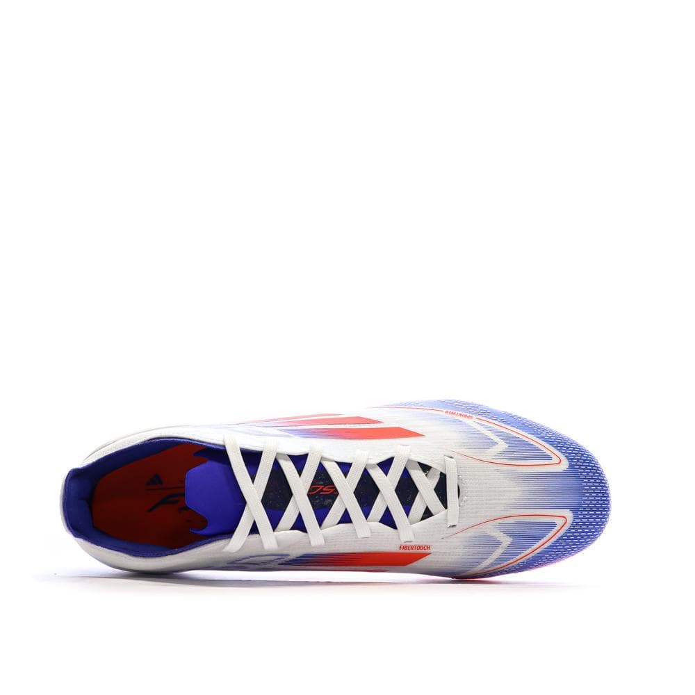 Chaussures de football Blanches/Bleu/Rouges Homme Adidas F50 Pro Mg 4
