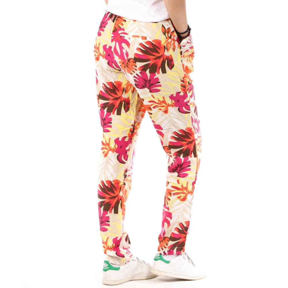 Pantalon Orange à fleurs Femme Only Nova Life 2