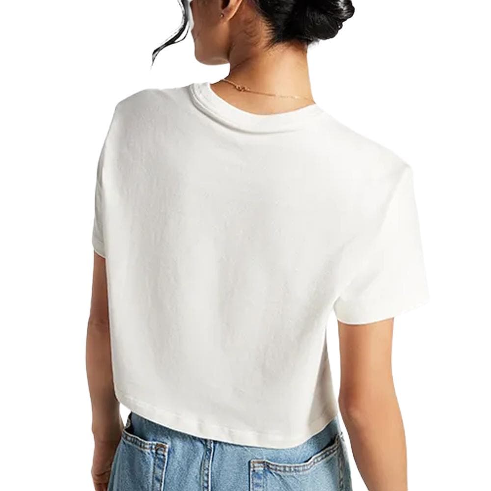 T-Shirt Blanc/Doré Femme Converse Glam 2
